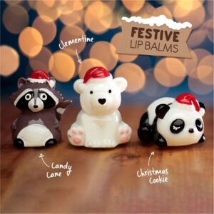 Świąteczny balsam do ust-panda/miś/szop