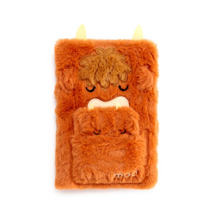 Pluszowy notes z Highland Coo, saszetką i mini-notesem - obrazek 3